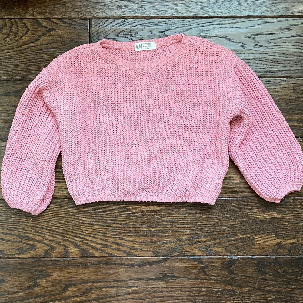 H&M Soft Pink Cropped Sweater